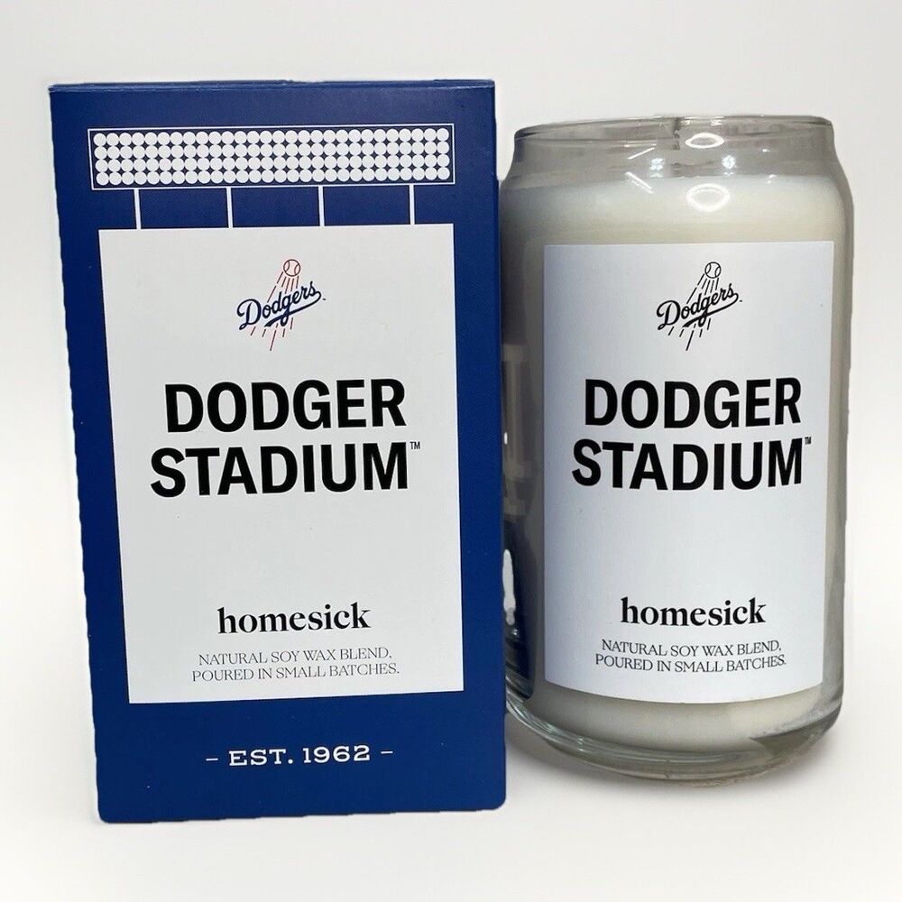 Los Angeles Dodgers Homesick Dodgers   Stadium Scented Wax Candle 13.75oz Glass